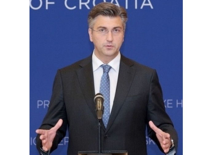 Il primo ministro Plenkovic Il primo ministro Plenkovic